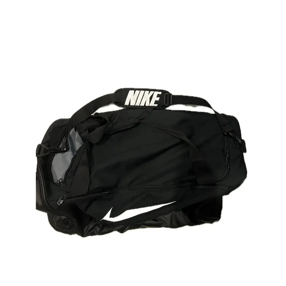 Nike Brasilia 9.5 Black Medium 60L Duffel Gym Bag